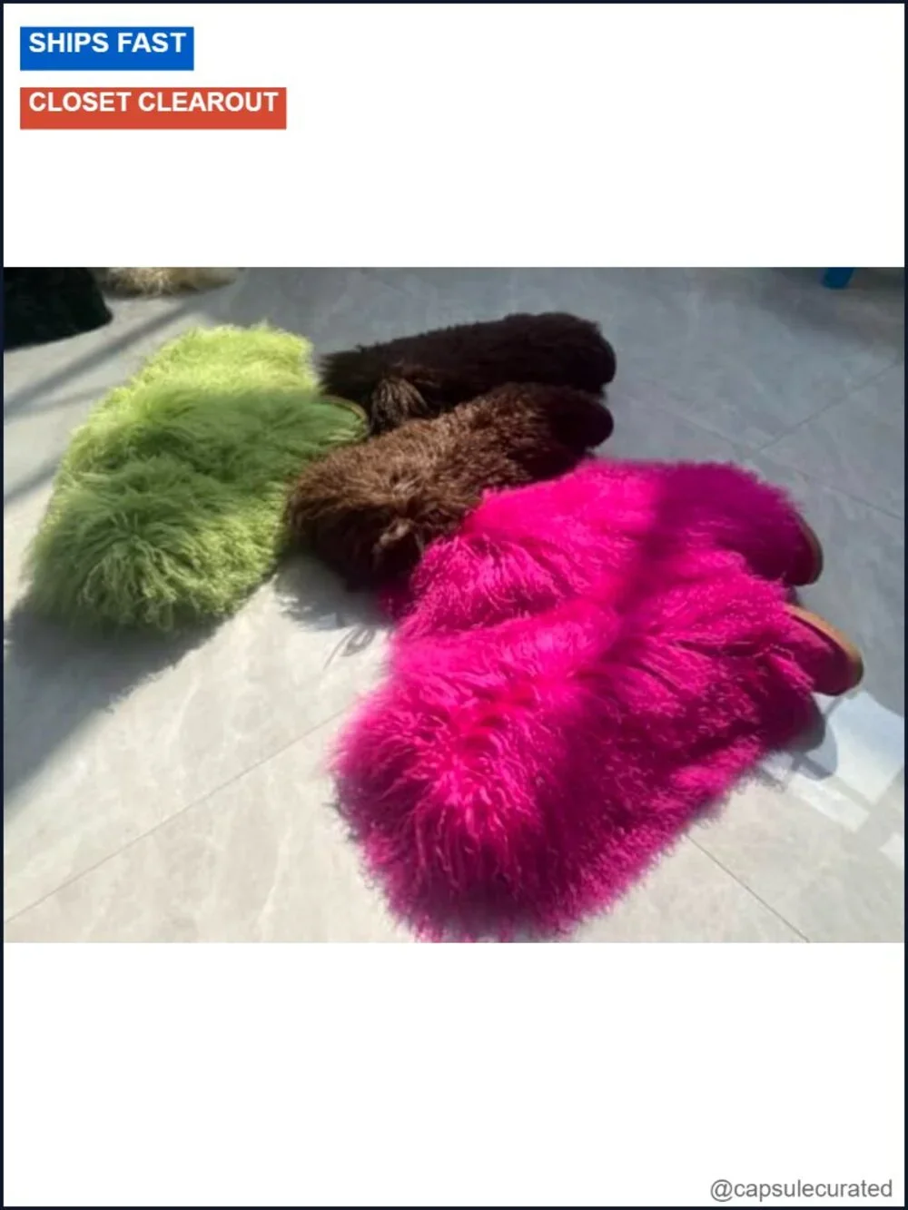 Real Mongolian Fur Over Knee Boots Women Winter Warm Snow Shoes